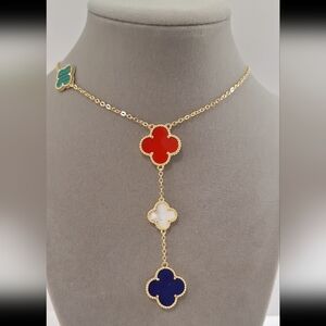 Multicolor Elegant Clover necklace